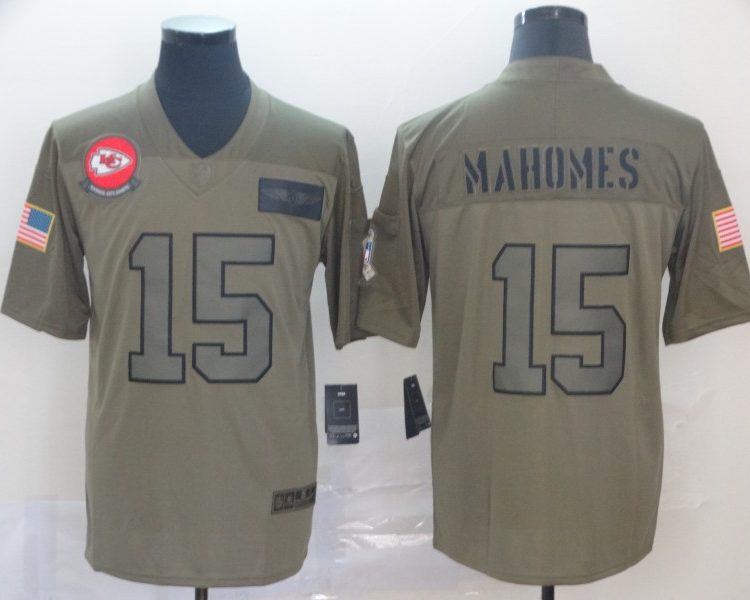 Men's Kansas City Chiefs Patrick Mahomes Brown Jersey