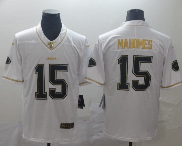 Men's Kansas City Chiefs Patrick Mahomes White Authentic Jersey