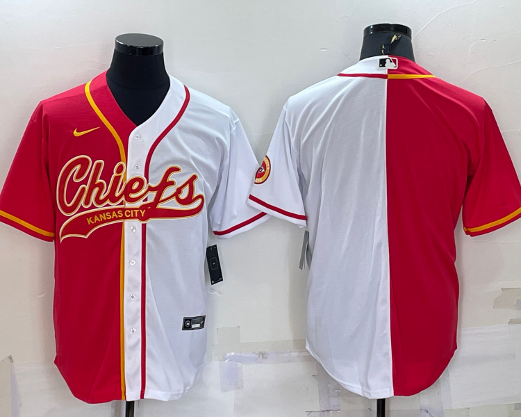 Men's Kansas City Chiefs Red/White Blank Jersey