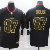 Men's Kansas City Chiefs Travis Kelce #87 Black Authentic Jersey