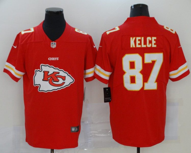 Men's Kansas City Chiefs Travis Kelce #87 Red Jersey