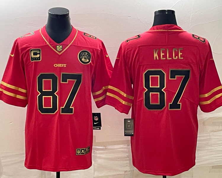 Men's Kansas City Chiefs Travis Kelce #87 Red Jersey