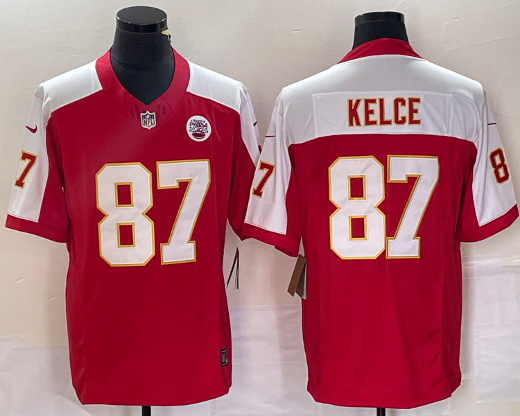 Men's Kansas City Chiefs Travis Kelce #87 Red Jersey