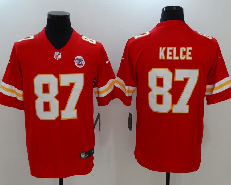 Men's Kansas City Chiefs Travis Kelce Red Jersey