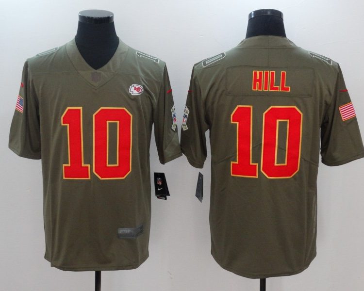 Men's Kansas City Chiefs Tyreek Hill Brown Jersey