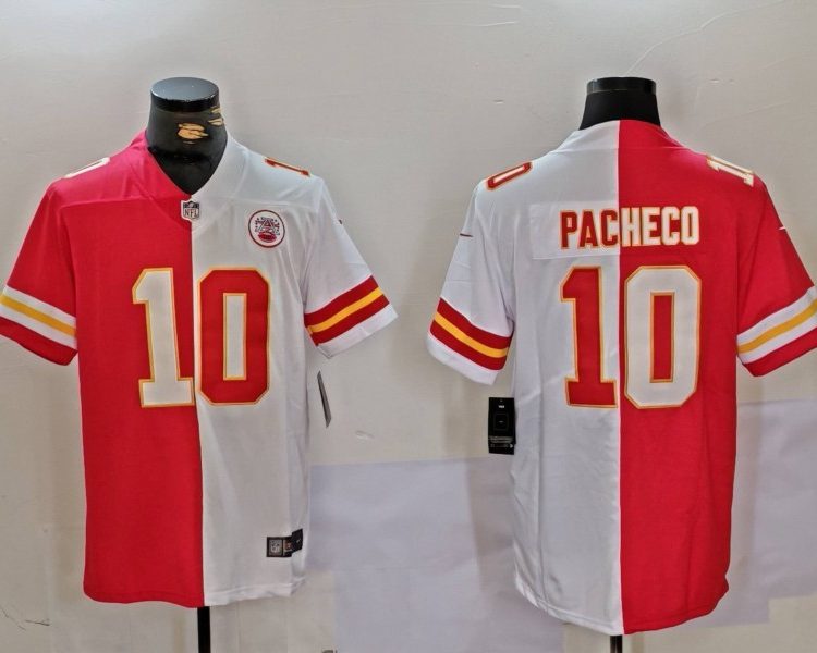 Men's Kansas City Chiefs Isiah Pacheco #10 Red/White Jersey