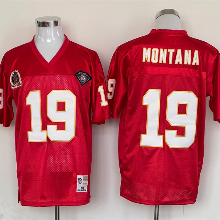 Men's Kansas City Chiefs Joe Montana Mitchell & Ness Red Legacy Jersey