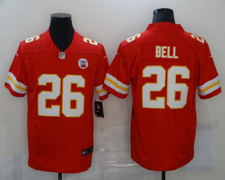 Men's Kansas City Chiefs Leveon Bell #26 Red Jersey