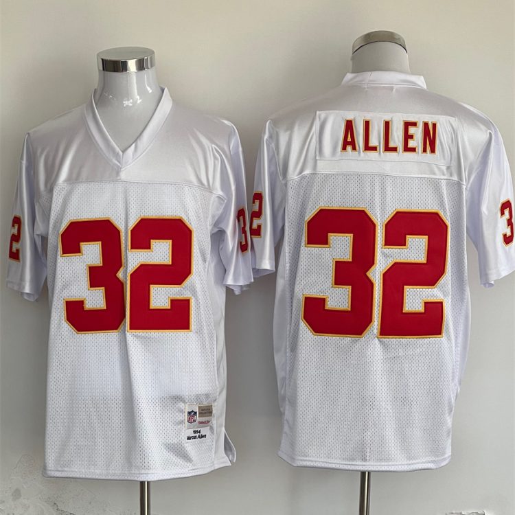 Men's Kansas City Chiefs Marcus Allen Mitchell & Ness White Legacy Jersey