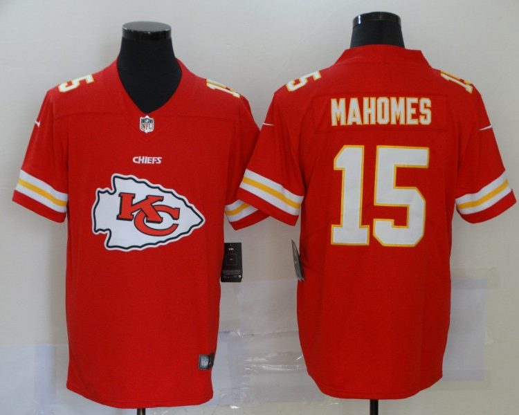 Men's Kansas City Chiefs Patrick Mahomes #15 Red Jersey