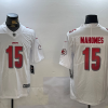 Men's Kansas City Chiefs Patrick Mahomes #15 White Team Jersey