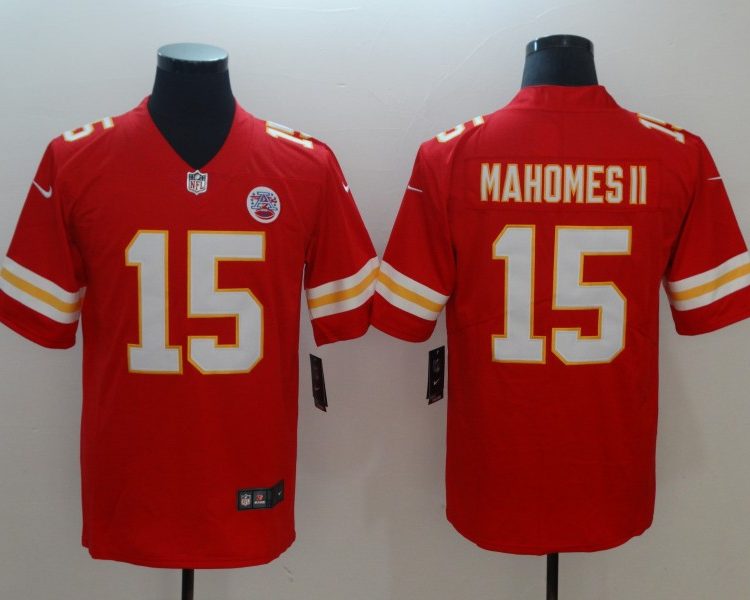 Men's Kansas City Chiefs Patrick Mahomes II #15 Red Jersey