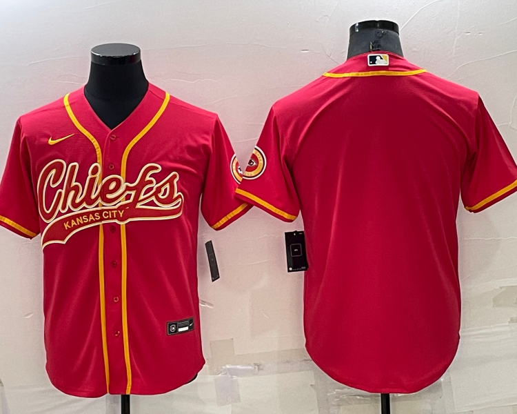 Men's Kansas City Chiefs Red Blank Jersey