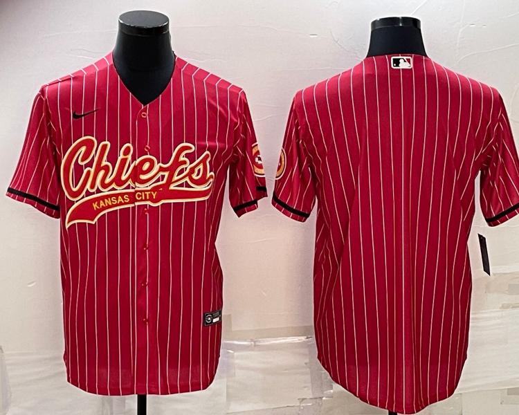 Men's Kansas City Chiefs Red Blank Jersey