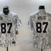 Men's Kansas City Chiefs Travis Kelce #87 Arctic Camo 2024 Salute to Service Limited Jersey