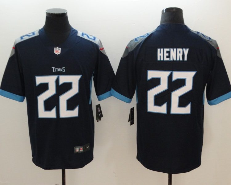 Men's Tennessee Titans #22 Derrick Henry Jersey Navy