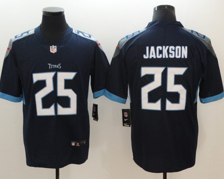 Men's Tennessee Titans Adoree Jackson #25 Navy Jersey