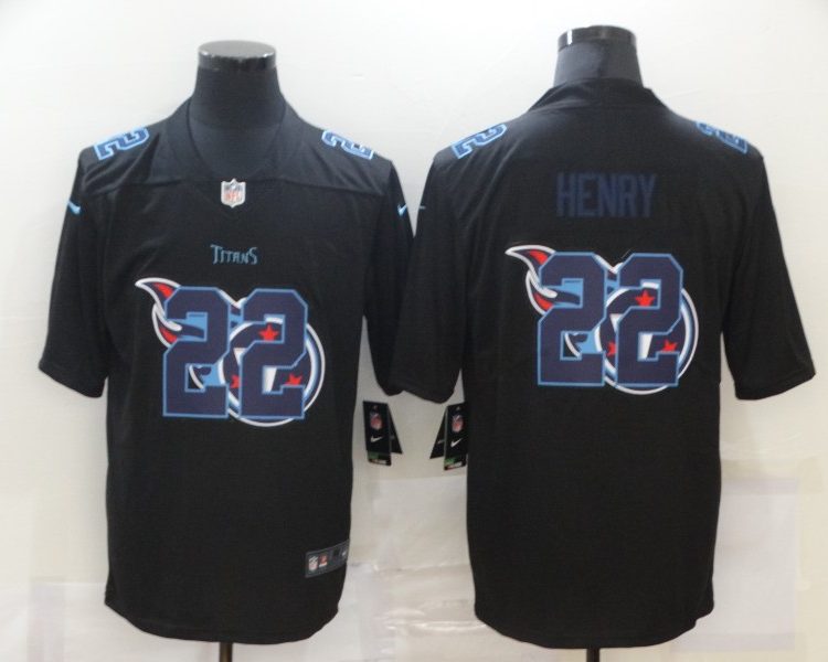 Men's Tennessee Titans Derrick Henry #22 Black Alternate Jersey