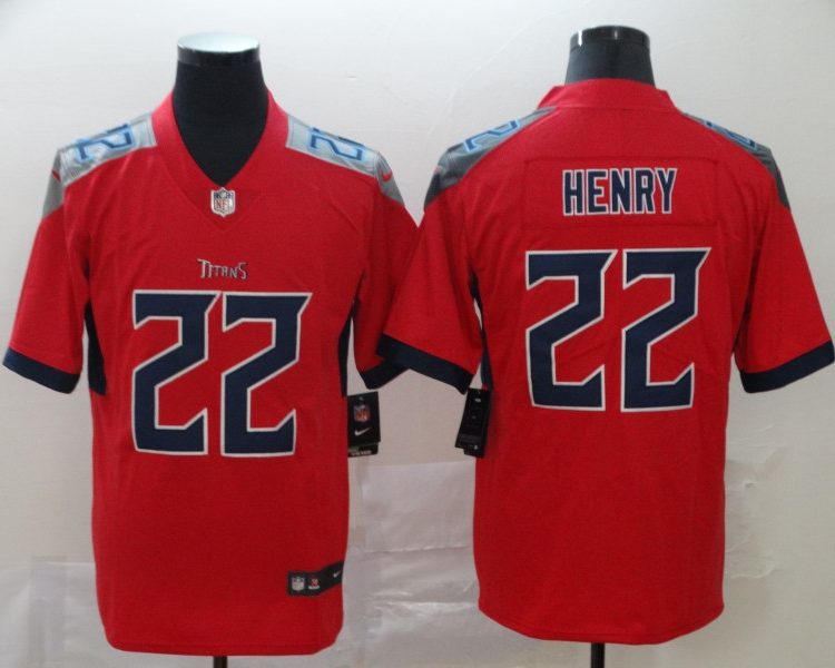 Men's Tennessee Titans Derrick Henry #22 Red Inverted Legend Jersey