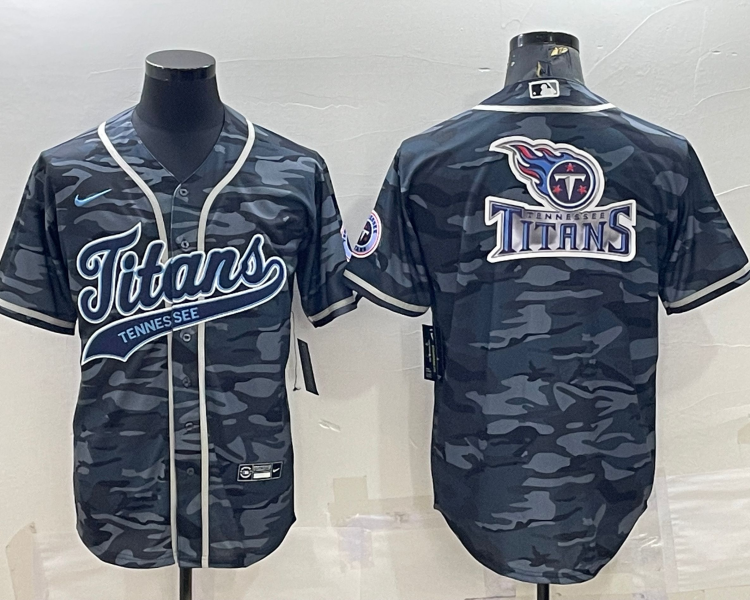 Men's Tennessee Titans Gray Camouflage Jersey