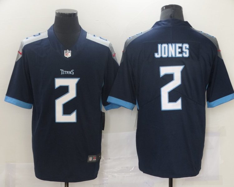 Men's Tennessee Titans Julio Jones #2 Navy Jersey