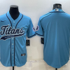 Men's Tennessee Titans Light Blue Blank Jersey