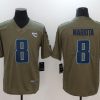 Men's Tennessee Titans Marcus Mariota #8 Brown Jersey