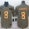 Men's Tennessee Titans Marcus Mariota #8 Brown Jersey
