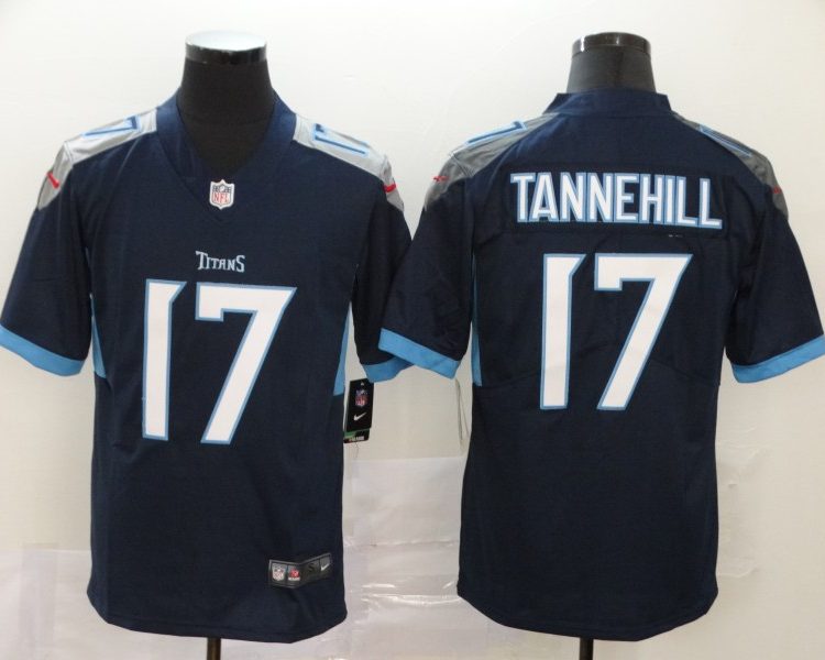 Men's Tennessee Titans Ryan Tannehill #17 Navy Jersey