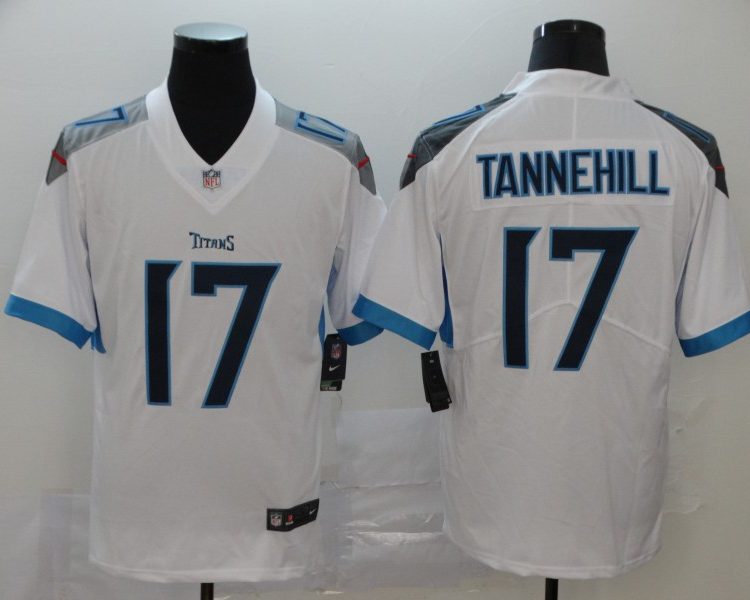 Men's Tennessee Titans Ryan Tannehill #17 White Jersey