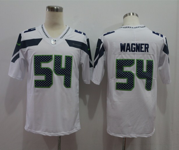 Men's Seattle Seahawks Bobby Wagner #54 White Jersey