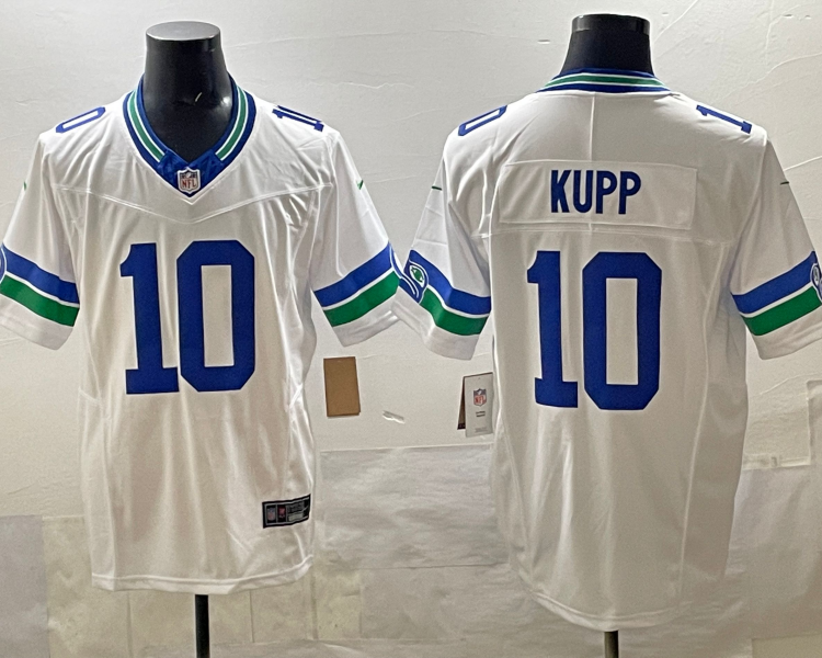 Men's Seattle Seahawks Cooper Kupp #10 White Alternate Jersey