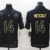 Men's Seattle Seahawks DK Metcalf #14 Black Jersey