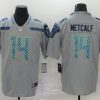 Men's Seattle Seahawks DK Metcalf #14 Gray Jersey