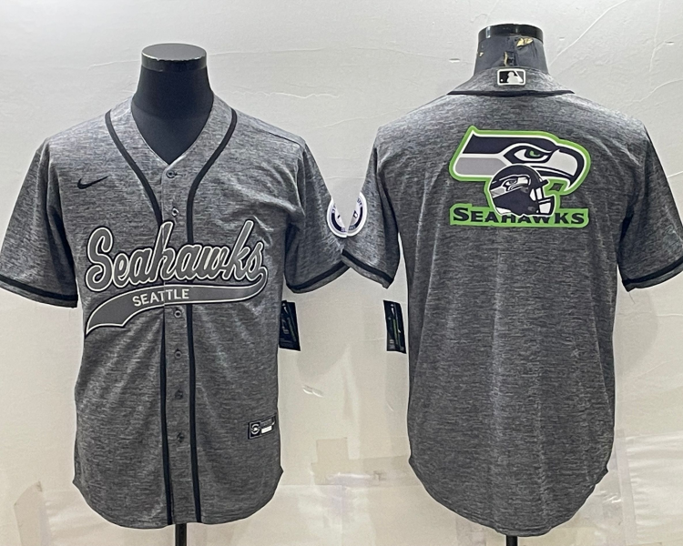Men's Seattle Seahawks Gray Jersey