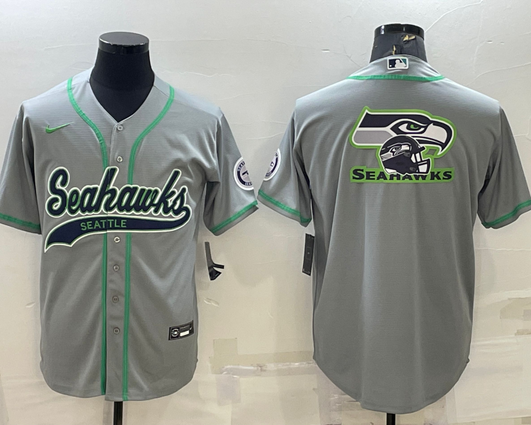 Men's Seattle Seahawks Gray Jersey