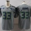 Men's Seattle Seahawks Jamal Adams #33 Gray Jersey