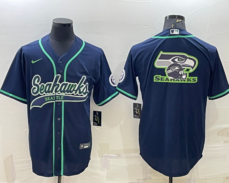 Men's Seattle Seahawks Navy Jersey