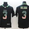 Men's Seattle Seahawks Russell Wilson #3 Black Alternate Jersey