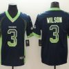 Men's Seattle Seahawks Russell Wilson #3 Navy Jersey