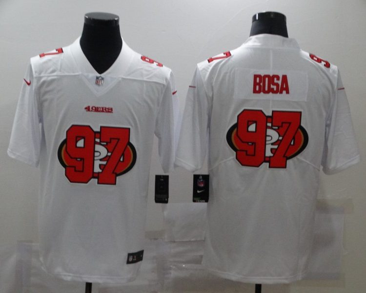 Men's San Francisco 49ers #97 Nick Bosa White Jersey