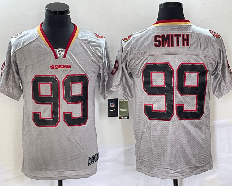 Men's San Francisco 49ers Aldon Smith #99 Gray Jersey