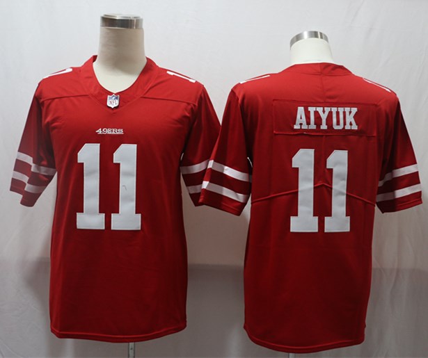 Men's San Francisco 49ers Brandon Aiyuk #11 Red Jersey