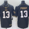 Men's San Francisco 49ers Brock Purdy #13 Black Jersey