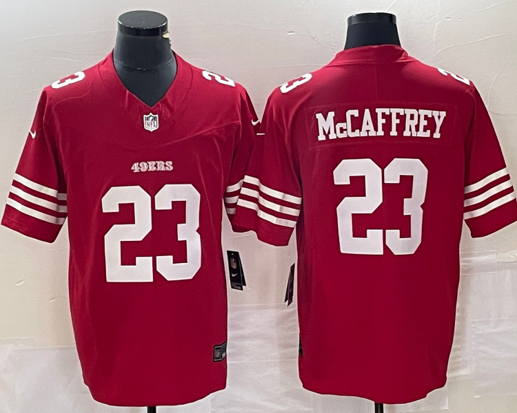 Men's San Francisco 49ers Christian McCaffrey #23 Red Jersey