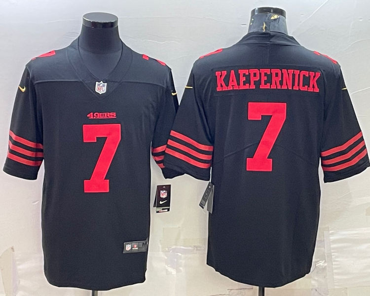 Men's San Francisco 49ers Colin Kaepernick #7 Black Jersey