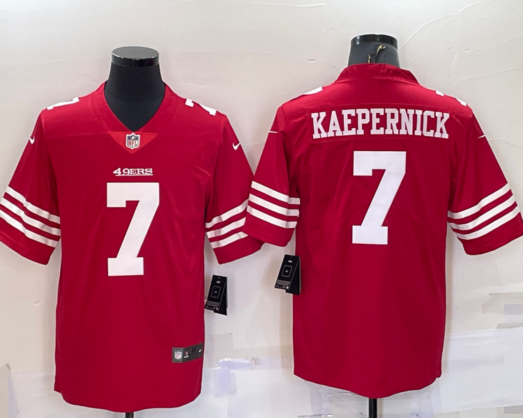 Men's San Francisco 49ers Colin Kaepernick #7 Red Jersey