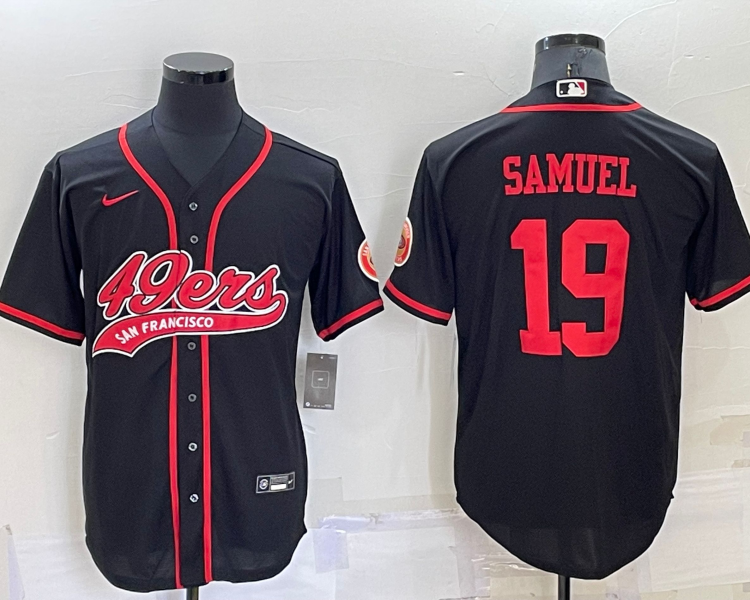 Men's San Francisco 49ers Deebo Samuel #19 Black Jersey Joint Edition