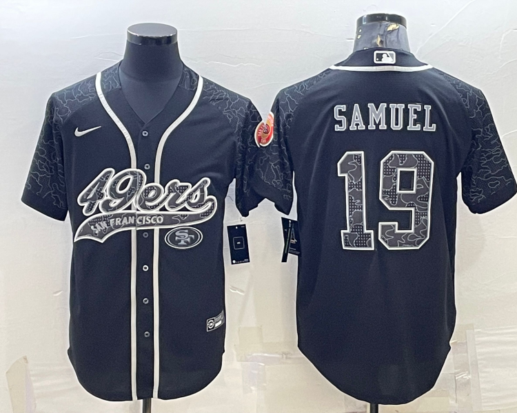 Men's San Francisco 49ers Deebo Samuel #19 Black Retired RFLCTV Limited Jersey Joint Edition