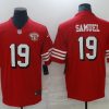 Men's San Francisco 49ers Deebo Samuel #19 Red 75th Anniversary Jersey